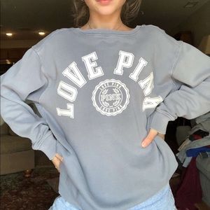 pink sweatshirt